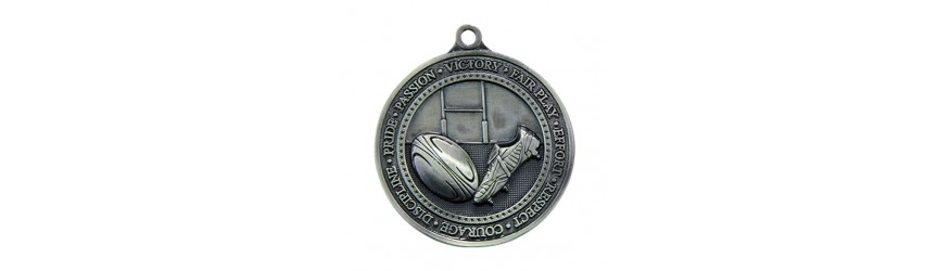 OLYMPIA RUGBY MEDAL 60MM - BRONZE